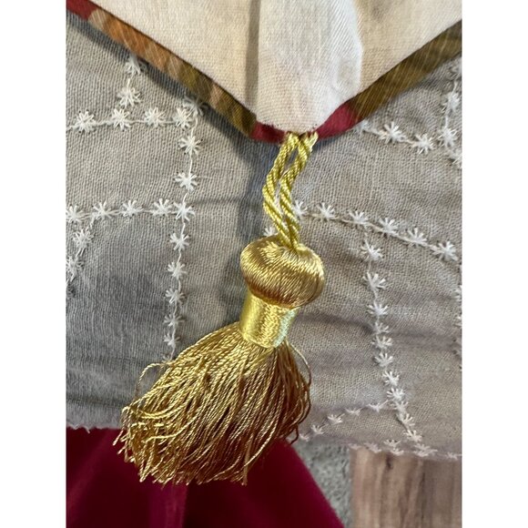 2 VTG  Croscill Floral Serena  Swag Valance Tassels Rustic country cottage new - Picture 11 of 12